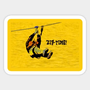 ZIP-TIME! - Zipline Rider Sticker